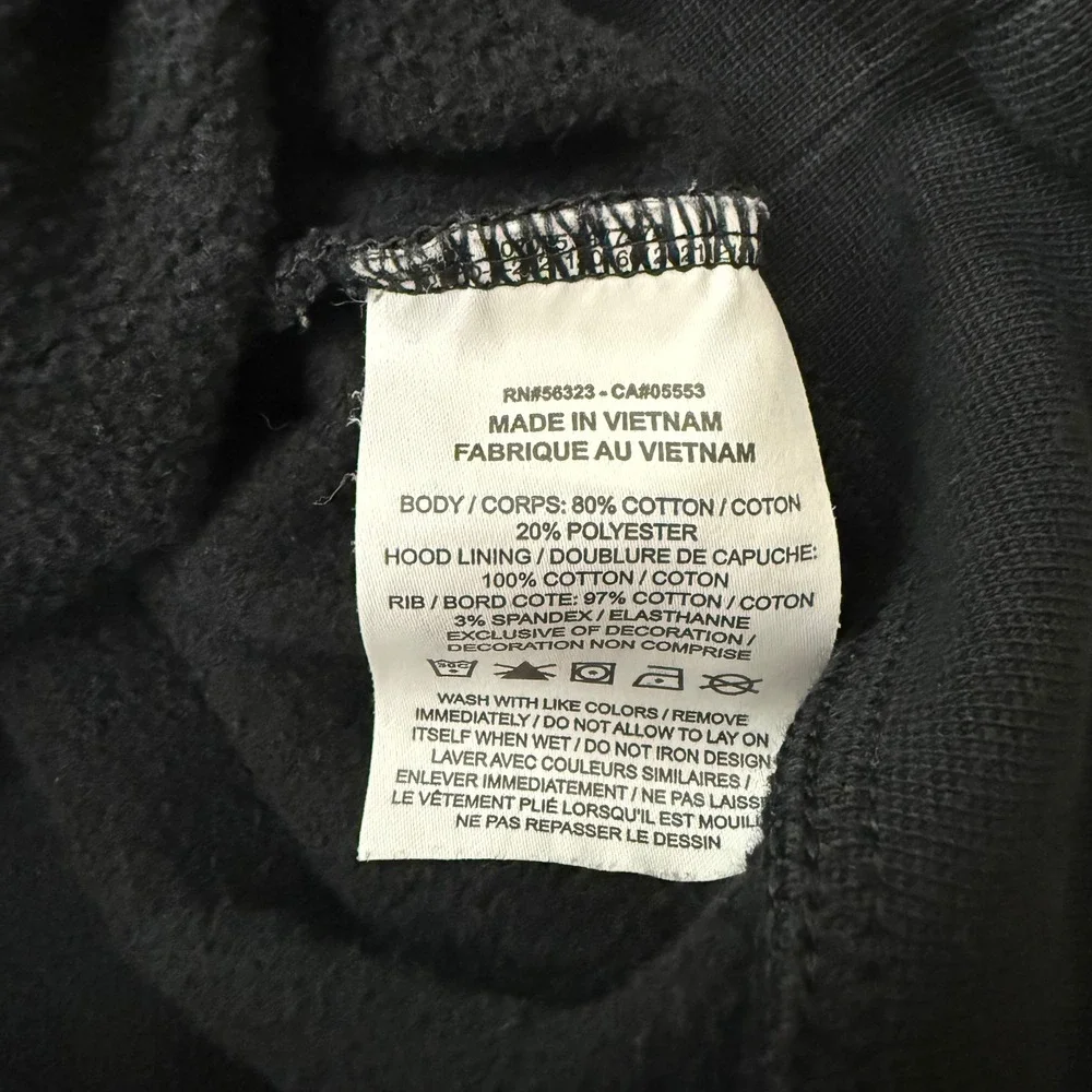 Jordan Flight World Tour Artist Series Mens Medium Black Graphic Hoodie DQ8043